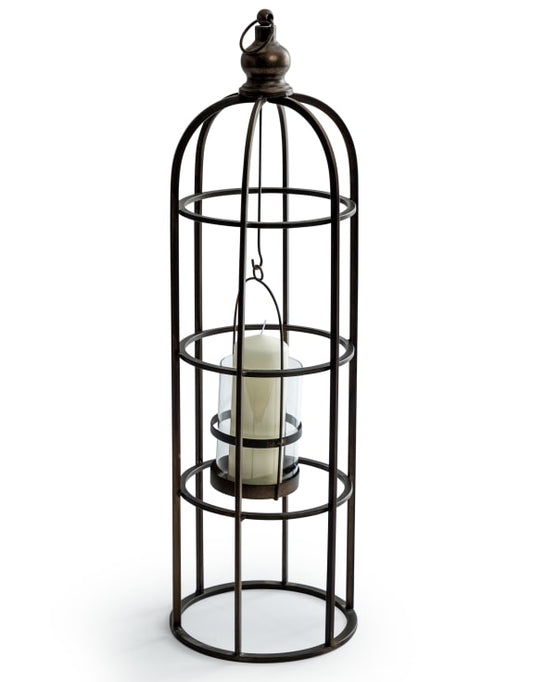 Industrial Metal Extra Large Bird Cage Candle Holder