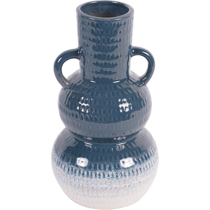 Laura Ashley Blue Laneham Stoneware Vase Small